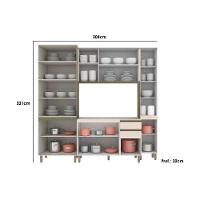 Cozinha Completa Connect 4 Peças (1 Armário + 2 Paneleiros + 1 Balcão) C5P97 Duna - Henn - 6