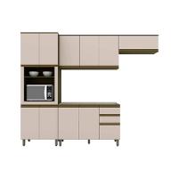 Cozinha 4 Peças (2 Armários + 1 Paneleiro + 1 Balcão) C6p12 Duna-cristal - 1