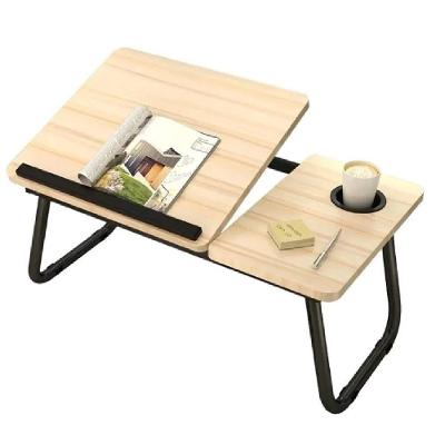 Suporte Para Notebook Mesa Em Madeira Portatil Cama Ajustavel Multifuncional Sofa Apoio Home Office Dobravel Marfim