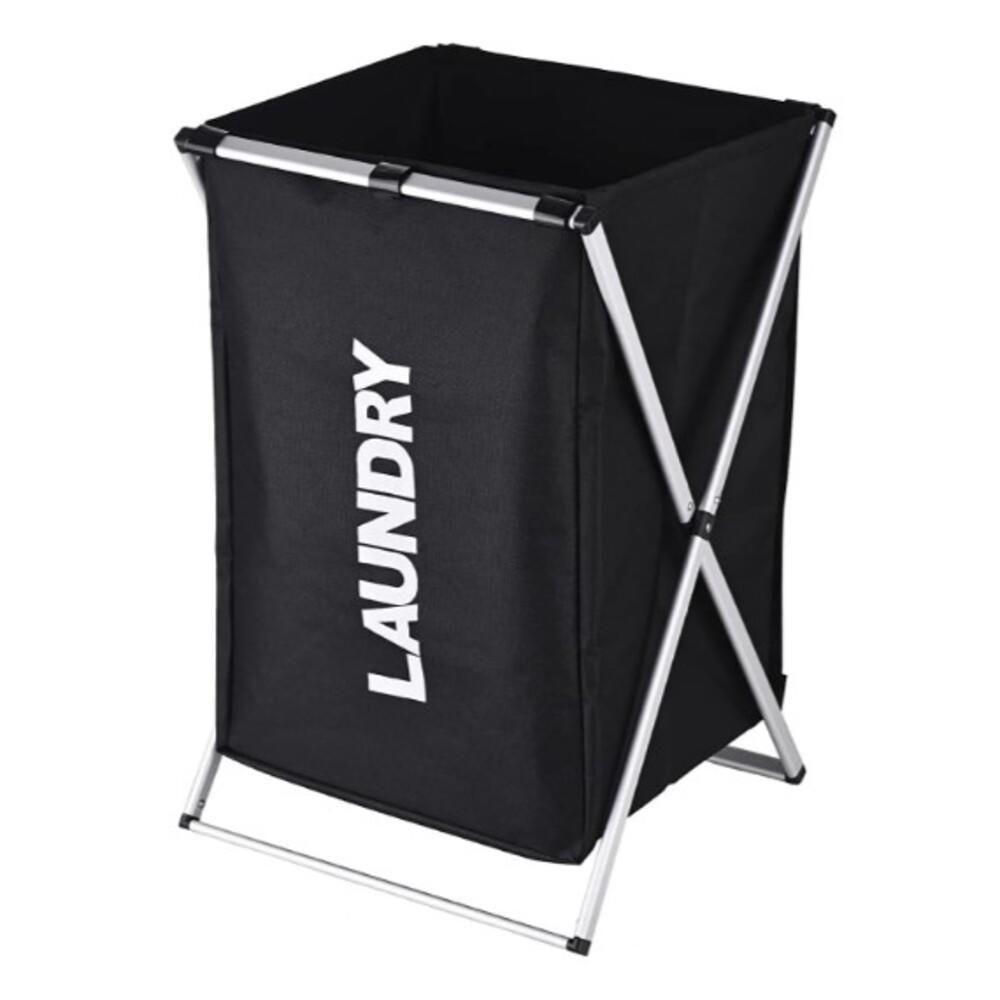 Cesto Roupa Suja Cromado Desmontavel Organizador Lavanderia Multiuso Banheiro Guarda Tudo Compacto - 1