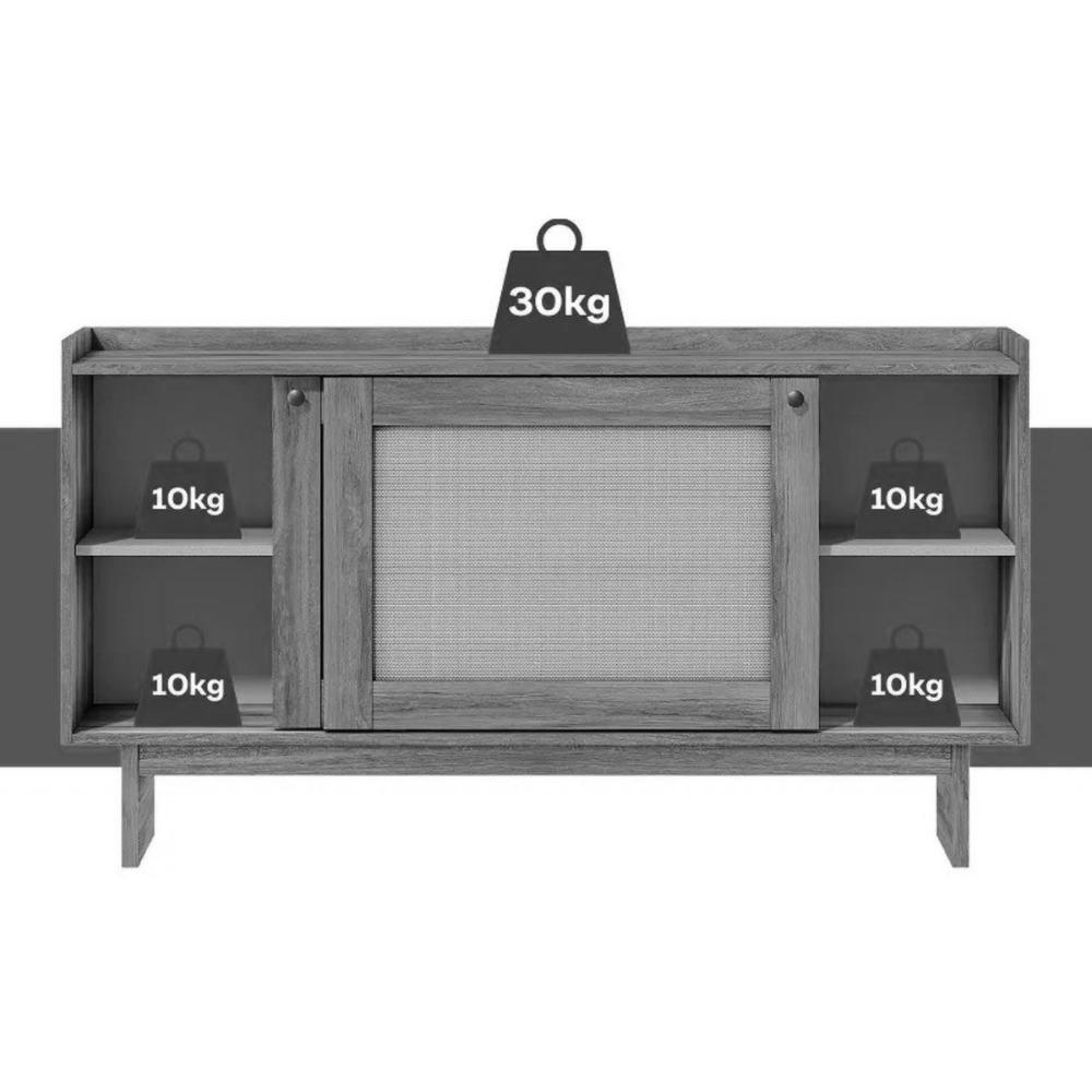 Buffet de Sala Jantar Átria 1295 c/ 2 Portas Preto - Carraro - 5