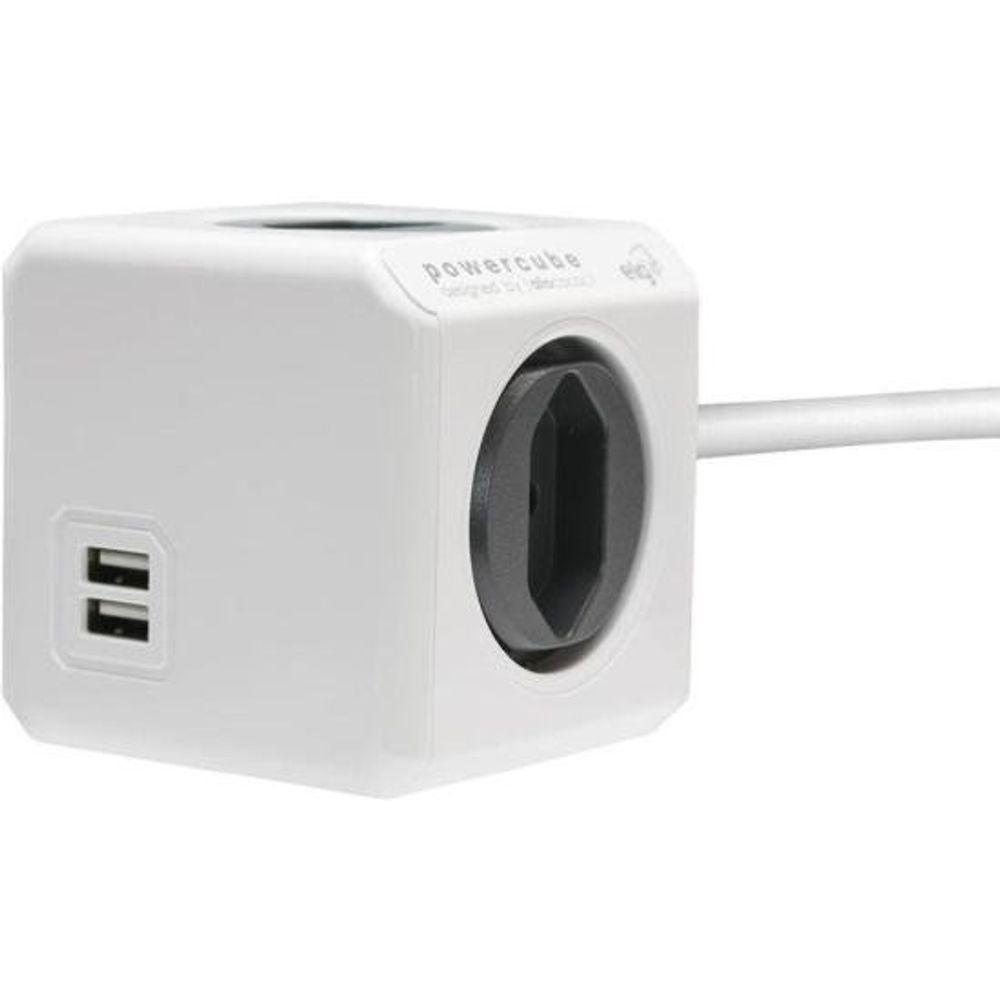 Adaptador Benjamim Múltiplo Powercube Pwc-x4u/3m Bivolt Elg - 3