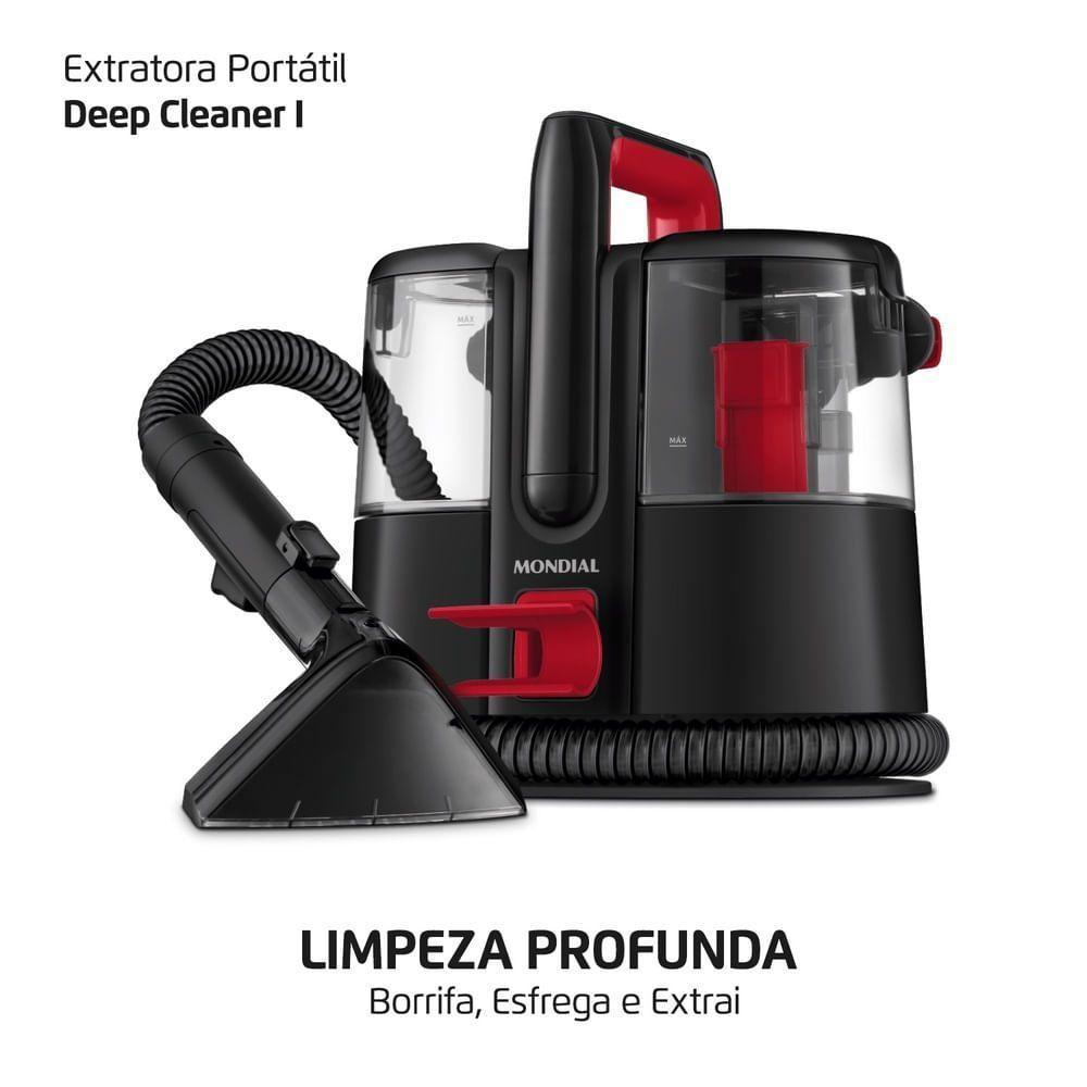 Extratora E Higienizadora Portátil Deep Cleaner I Mondial 1650W EXP-01-R 127V 60hz - 2