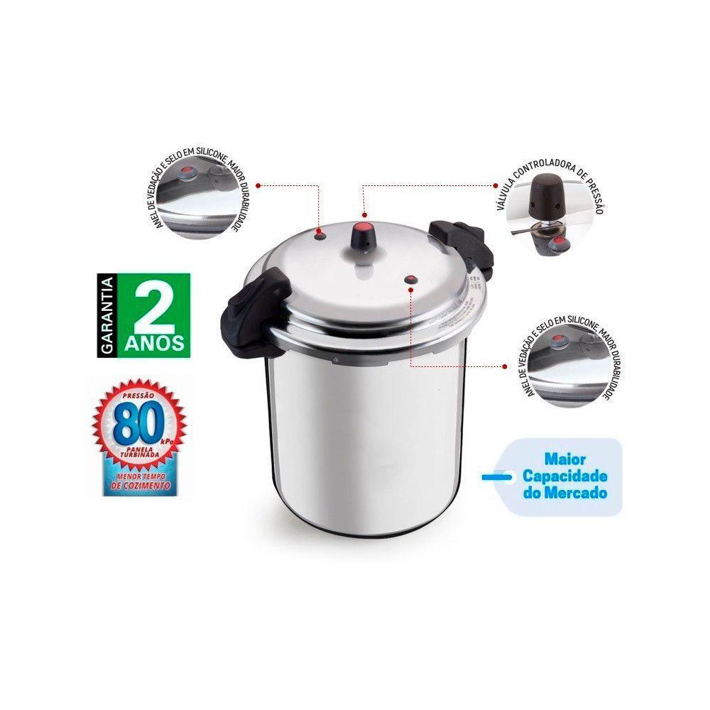 Panela De Pressão Com Fechamento Externo 24 Litros - 2