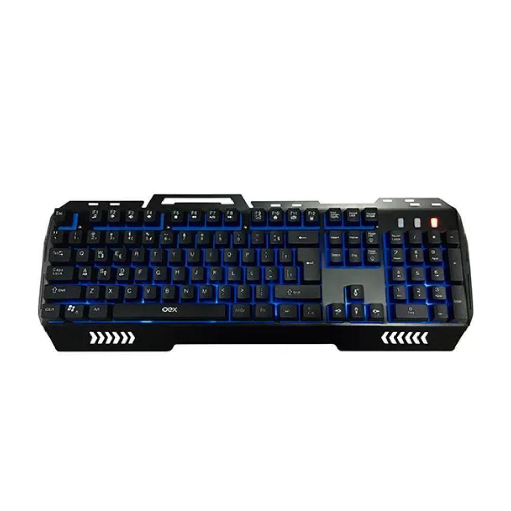 Teclado Usb Multimidia Gamer Led Tc204 Preto Oex - 1