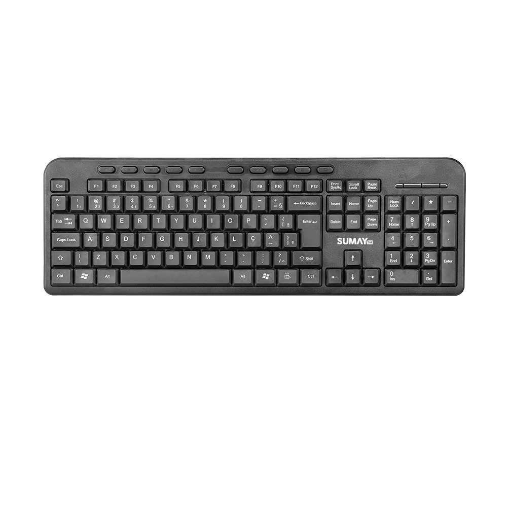 Teclado Usb Multimidia Standard Tm1306 Preto Sumay - 1