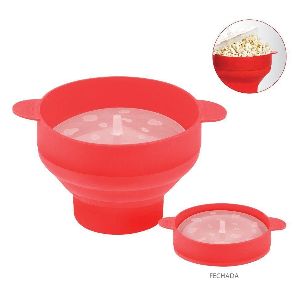 Balde Pipoca Pipoqueira Silicone Para Micro-ondas Sem óleo - 3