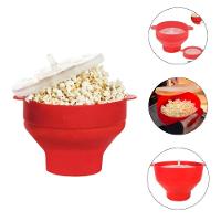 Balde Pipoca Pipoqueira Silicone Para Micro-ondas Sem óleo - 1