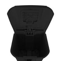 Lixeira Grande 2 Aberturas, Pedal E Rodas Preta De 60 Litros - 5