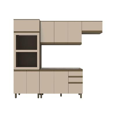 Cozinha Modulada 4 Peças Sem Tampo Connect Henn Duna/cristal