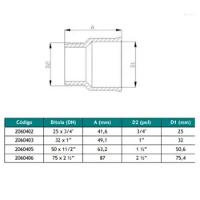 Adaptador Luva Soldável Curto Com Rosca Externa 75 X 2.1/2 - 1