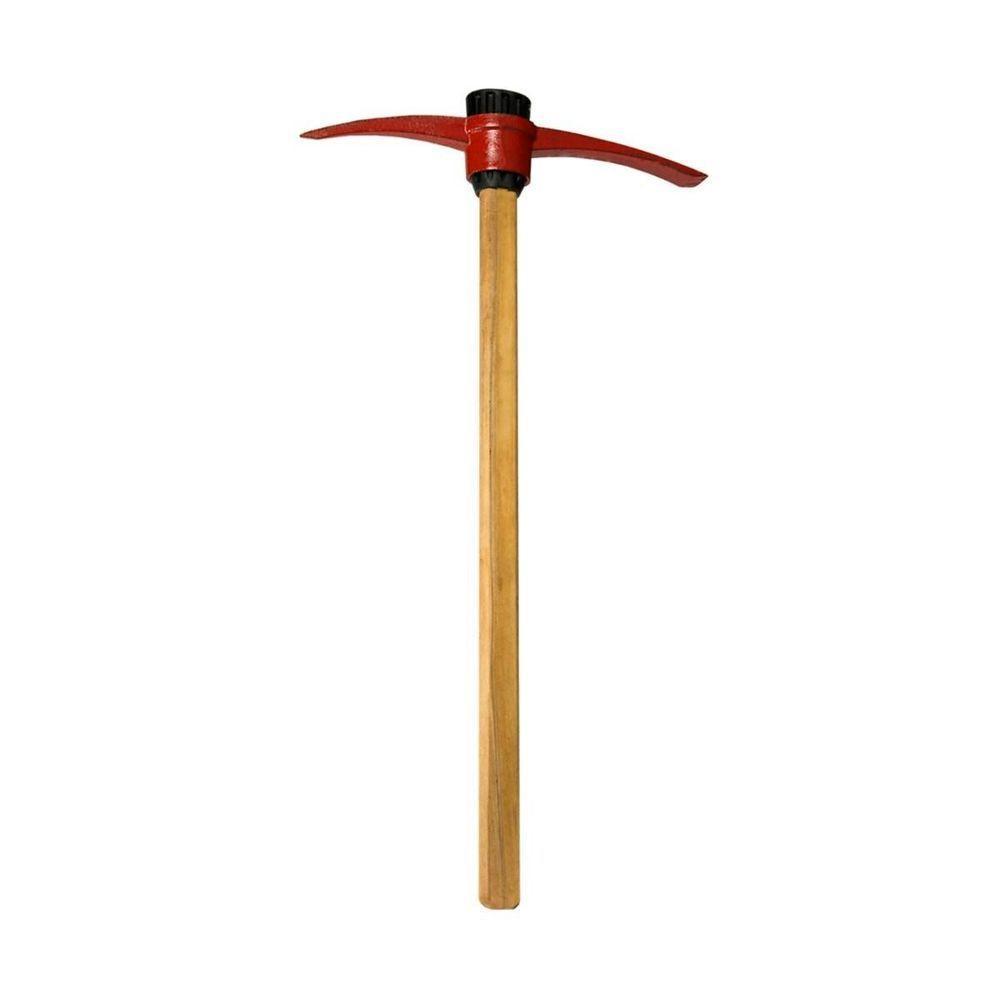 Picareta Pá E Ponta Cabo Madeira Encerado Cunha Polietileno - 1