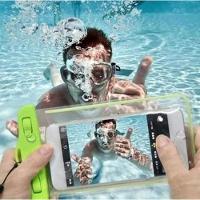 Capa Bolsa Celular A Prova Dágua Proteção Chuva Verde-claro - 3