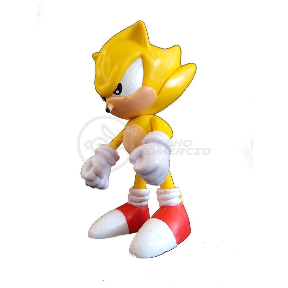 Boneco Action Figure Sonic Articulado Grande Super Size - 23cm - Sonic World - 4
