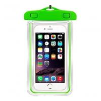 Capa Bolsa Celular A Prova D'água Proteção Chuva Verde Claro - 2