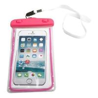 Capa Bolsa Celular A Prova D'água Proteção Mergulhos Rosa - 2