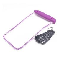 Capa Bolsa Celular A Prova D'água Proteção Mergulhos Lilás - 1