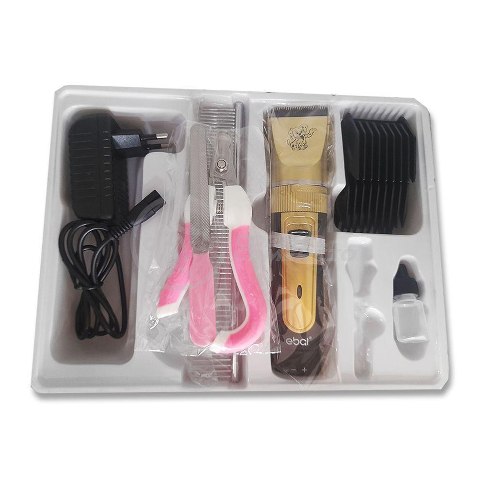 Máquina De Tosa Ebai Para Animais Com Cortador De Unhas Lixa E Pente Escova - 4