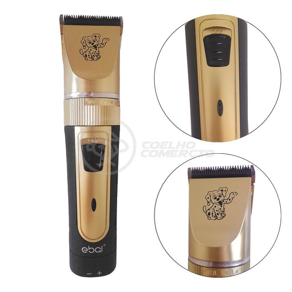 Máquina De Tosa Ebai Para Animais Com Cortador De Unhas Lixa E Pente Escova - 6