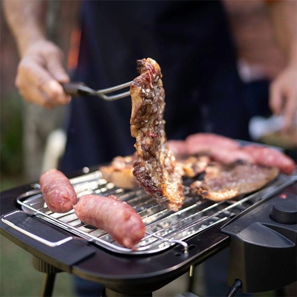 Jogo De Utensílios Para Churrasco 9 Peças De Aço Inox Com Bolsa Para Carregar - 2