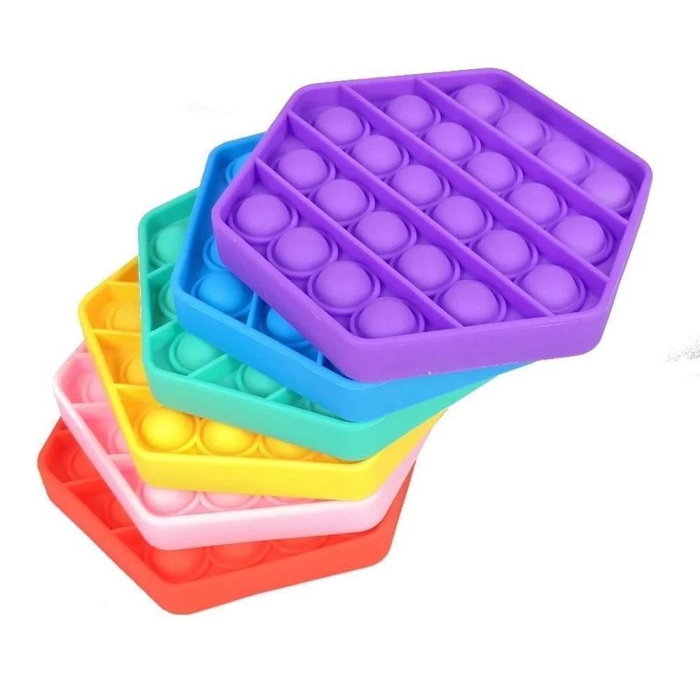 Brinquedo Anti Stress Pop It Fidget Toy Push Pop Bubble - 1