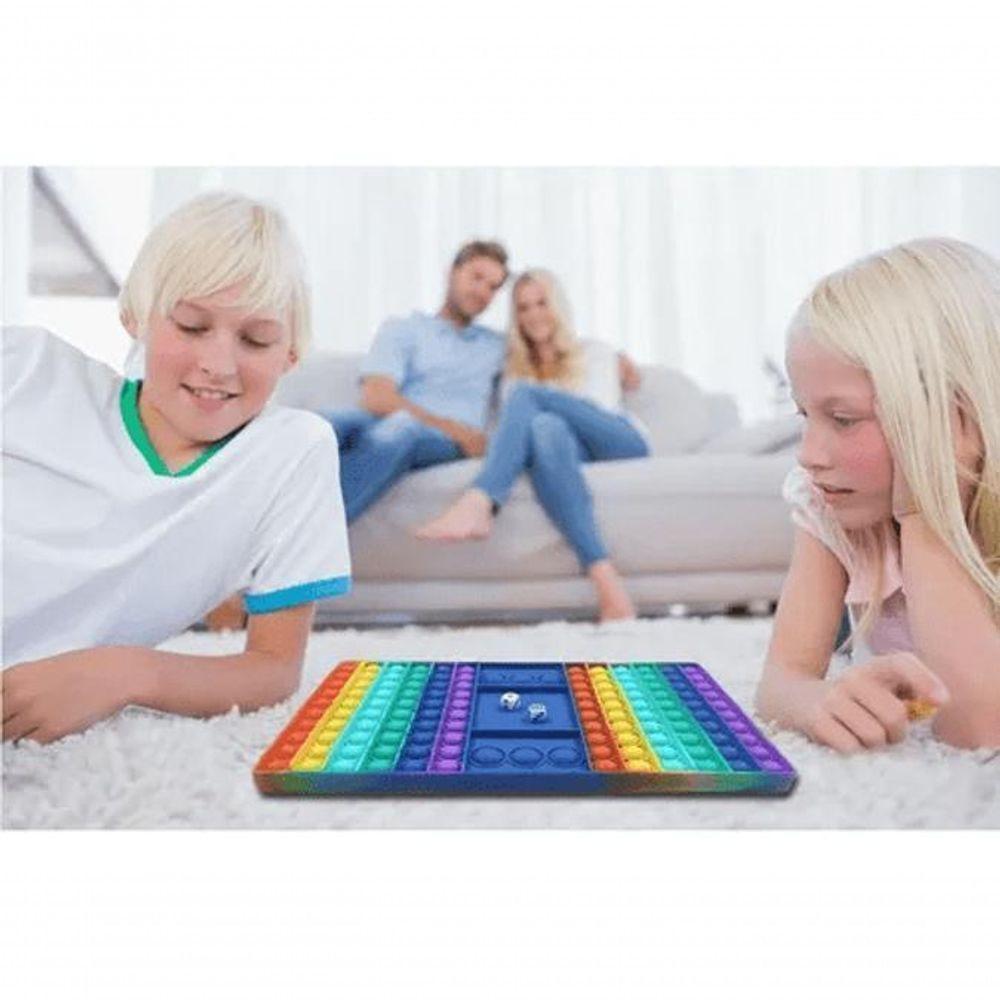 Tabuleiro Pop It Fidget Toy Sensorial Grande Colorido - 4