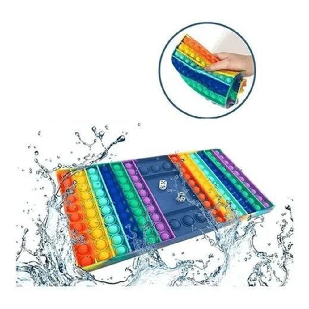 Tabuleiro Pop It Fidget Toy Sensorial Grande Colorido - 5