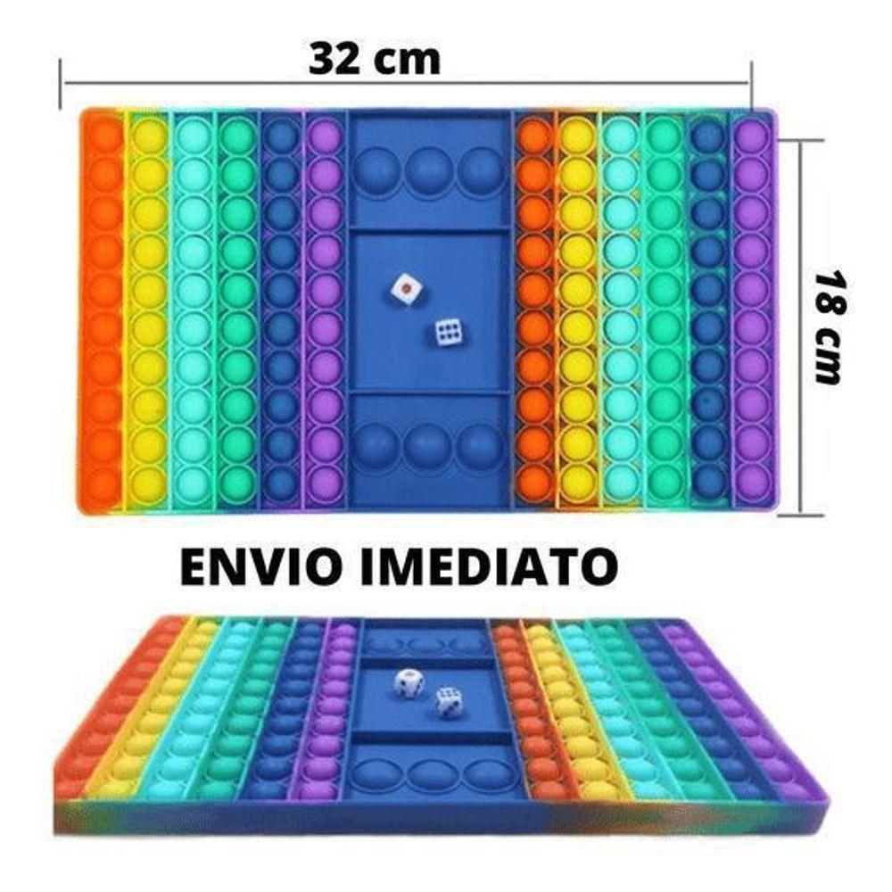 Tabuleiro Pop It Fidget Toy Sensorial Grande Colorido - 7