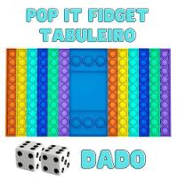 Tabuleiro Pop It Fidget Toy Sensorial Grande Colorido - 8