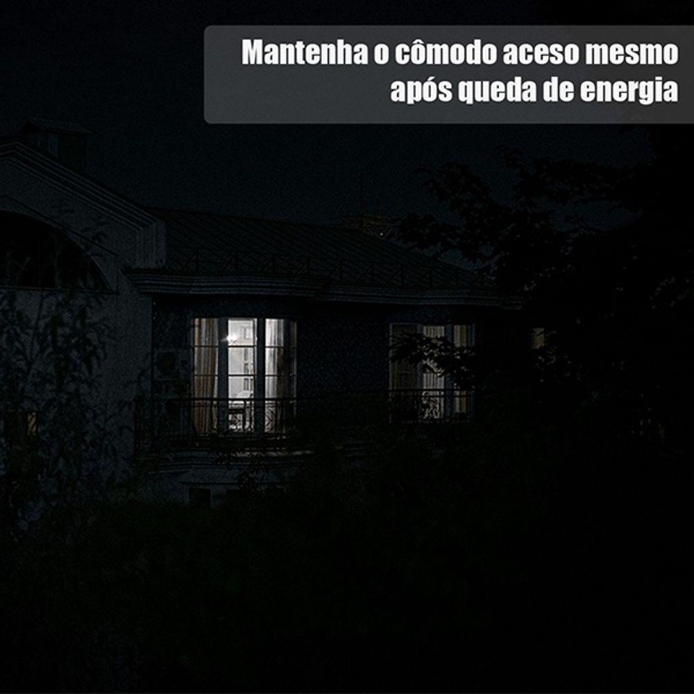 Lâmpada Led De Emergência Com Bateria Recarregável 12h Econômica Ideal Para Acampamentos - 2