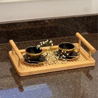 Xícara Para Café Com Pires Em Porcelana Dubai 90ml Wolff Preto E Dourado - 5