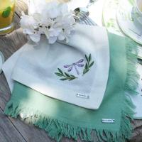 Guardanapo Em Tecido Linho Boho 45x45cm Mameg Erva Doce - 2