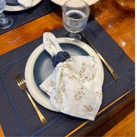 Guardanapo Em Tecido Linhão Estampado 45x45cm Mameg Flora - 3