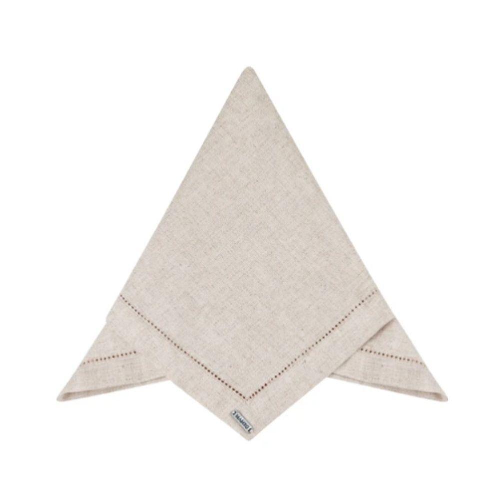 Guardanapo Em Tecido Linhão Ajour 45x45cm Mameg Cru - 1