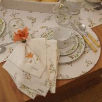 Guardanapo Em Tecido Linhão Bordado 40x40cm Mameg Flora - 4