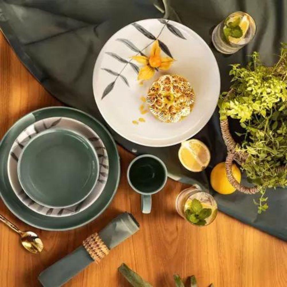 Jogo De Jantar Em Cerâmica Flat Com 16 Peças Oxford Samambaia - 3