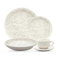 Jogo De Jantar Em Cerâmica Flat Com 20 Peças Oxford Chuvisco - 1