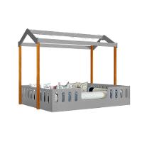 Cama Infantil Montessoriana ágatha Casal Com Led E Colchão Cinza-amêndoa - 4