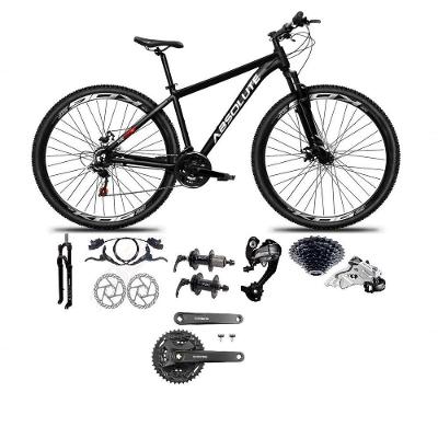 Bicicleta Aro 29 Absolute Nero 5 Câmbios 27v Shimano Altus Freios Hidráulicos - Preto Tam.21