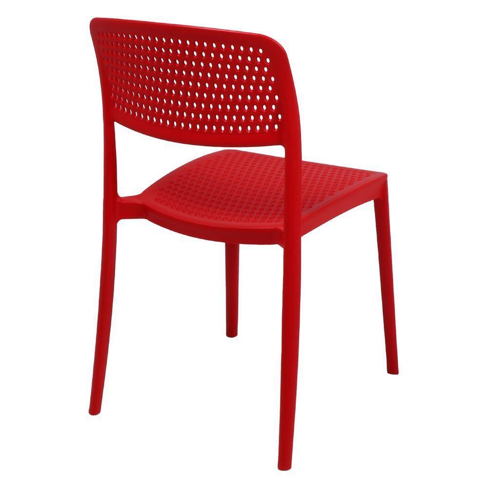 Cadeira Tramontina Serena Vermelho Empilhável Em Polipropileno Com Proteção Antimicrobiana - 6