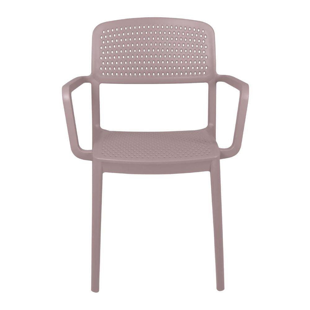 Cadeira Tramontina Serena Com Braços Camurça Empilhável Em Polipropileno Com Proteção Antimicrobiana - 2