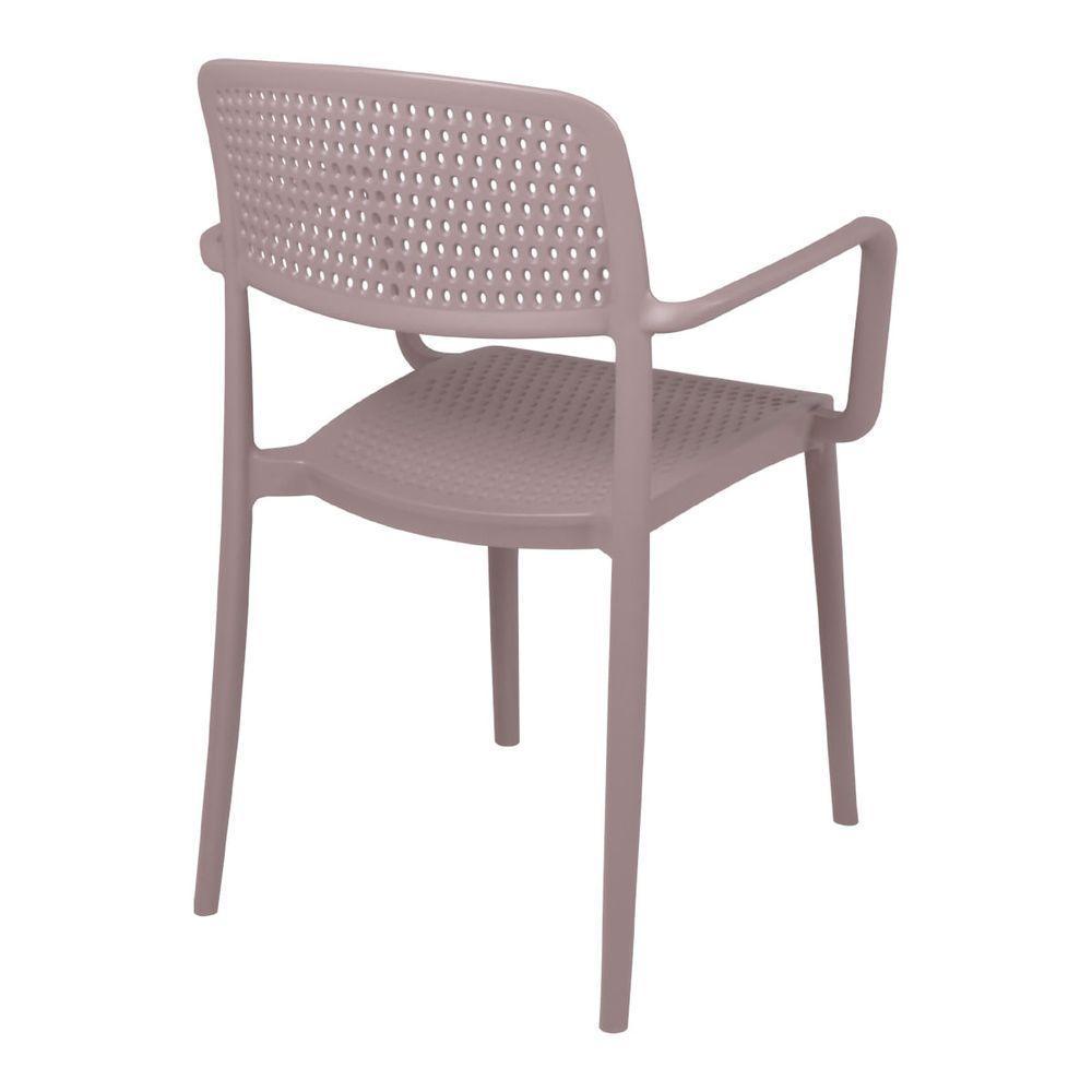 Cadeira Tramontina Serena Com Braços Camurça Empilhável Em Polipropileno Com Proteção Antimicrobiana - 5