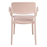 Cadeira Tramontina Marta Com Braços Areia Empilhável Em Polipropileno Com Proteção Antimicrobiana - 8