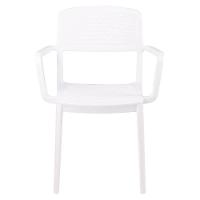 Cadeira Tramontina Serena Com Braços Branco Empilhável Em Polipropileno Com Proteção Antimicrobiana - 2