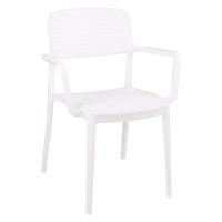 Cadeira Tramontina Serena Com Braços Branco Empilhável Em Polipropileno Com Proteção Antimicrobiana - 3