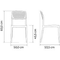 Cadeira Tramontina Serena Preto Empilhável Em Polipropileno Com Proteção Antimicrobiana - 7