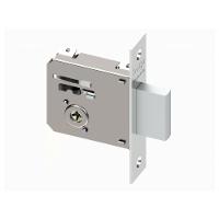 Fechadura Trava Tetra Auxiliar Haga 601 Inox 304 Com Roseta Quadrada - 1