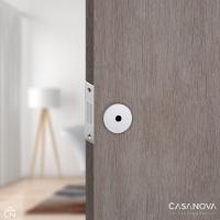 Fechadura Trava Tetra Auxiliar Haga 601 Inox 304 Com Roseta Quadrada - 5