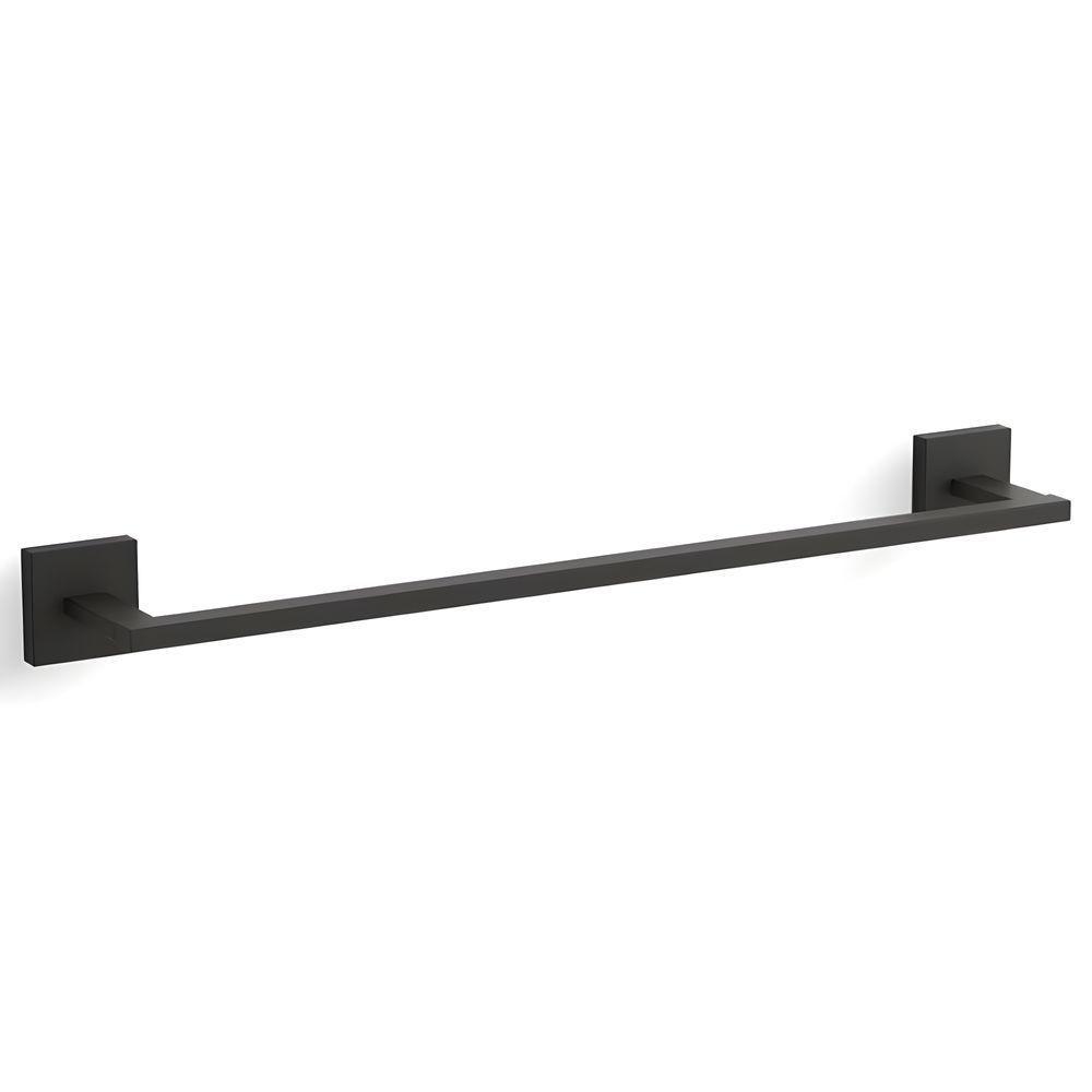 Porta Toalha 457mm Square Kohler Preto 23284br-bl - 1