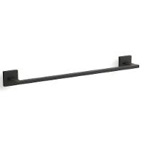 Porta Toalha 457mm Square Kohler Preto 23284br-bl - 1